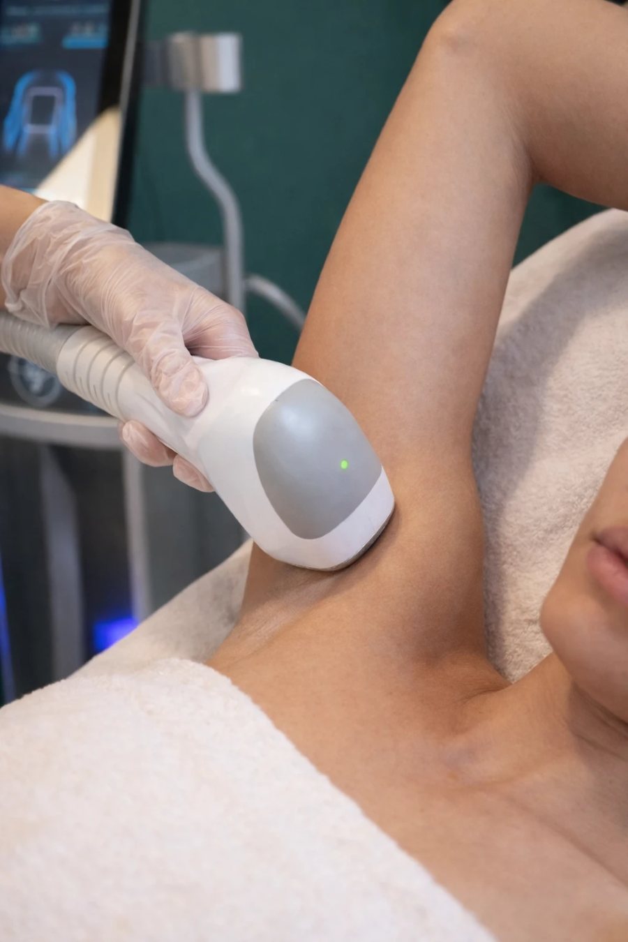 Épilation laser des aisselles avec le laser diode Suprem 300