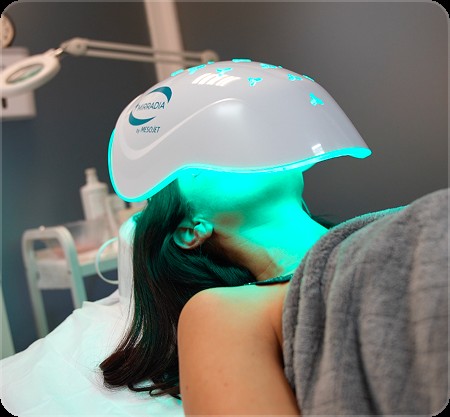 Thérapie par LED avec le masque Mirradia